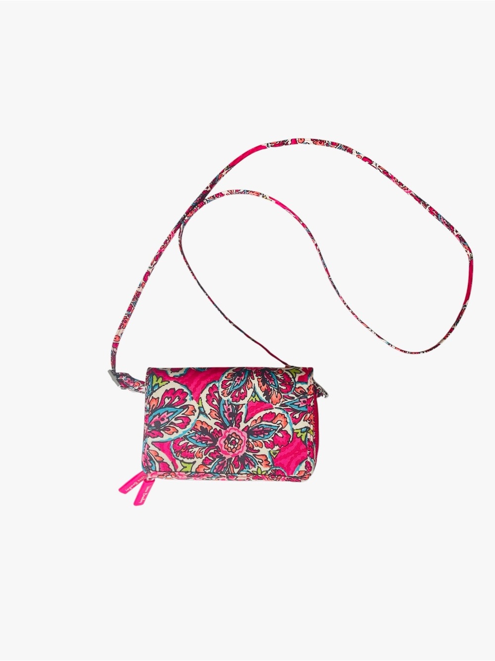 VERA BRADLEY RFID 3 in 1 Crossbody Clutch Wallet Bag Sunburst Floral